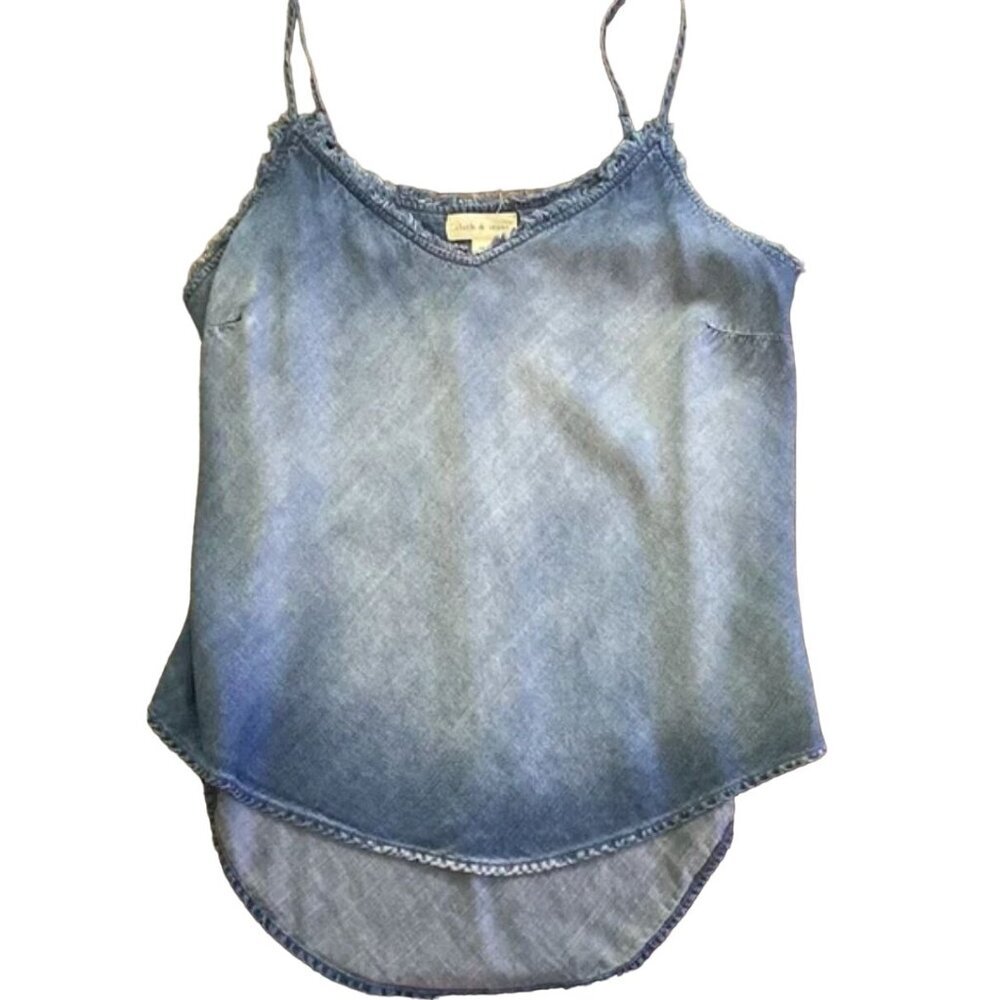 Cloth & Stone Frayed V-Neck Sleeveless Camisole Tank Women's Size Medium Excelle - Picture 3 of 7